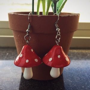 Mushroom earring set